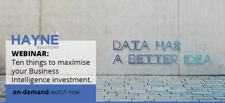Business Intelligence software investment