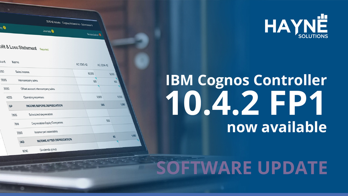 Introducing IBM Cognos Controller 10.4.2 FP1