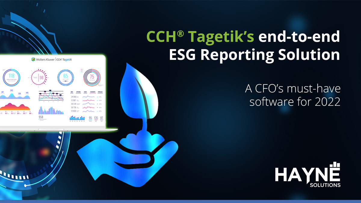 CCH Tagetik’s end-to-end ESG Reporting Solution