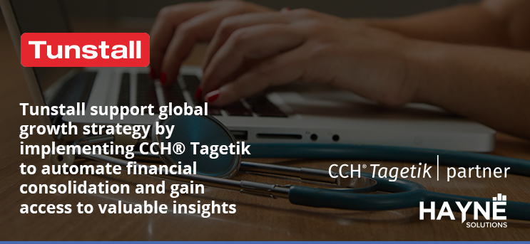 Tunstall support global growth strategy by implementing CCH® Tagetik