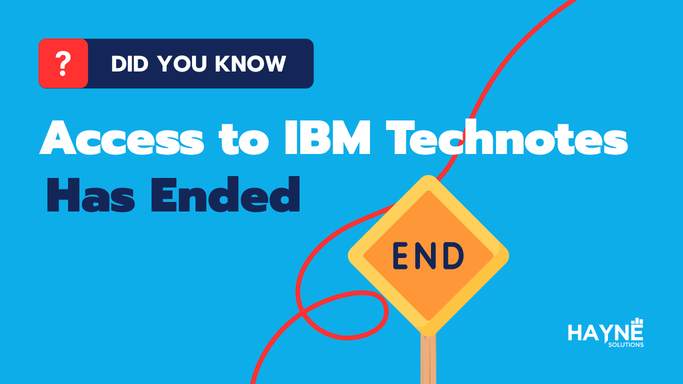IBM Technote Access Changes – What You Need to Know