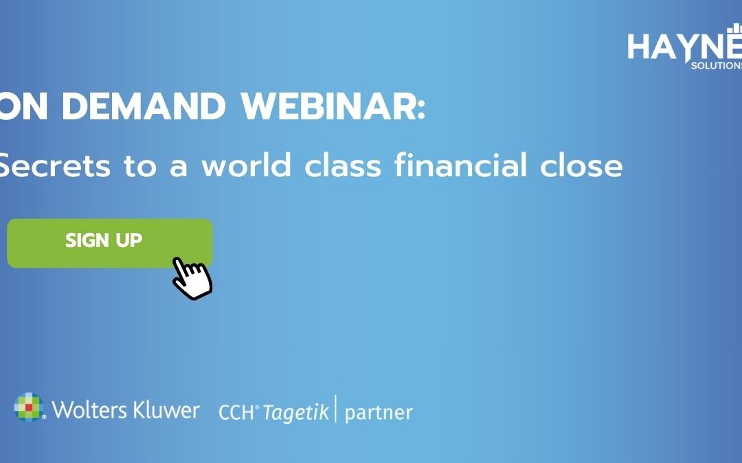ON-DEMAND: Secrets to a world class financial close