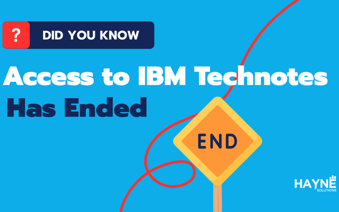 IBM Technote Access Changes – What You Need to Know
