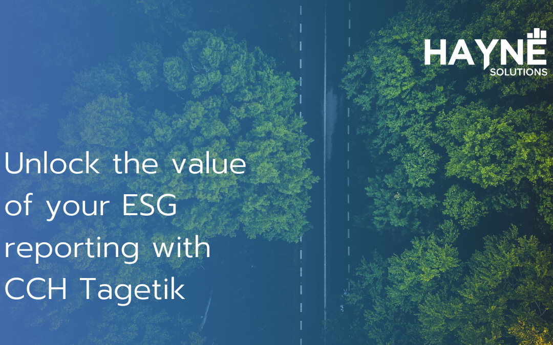 Unlock the value of your ESG reporting with CCH Tagetik
