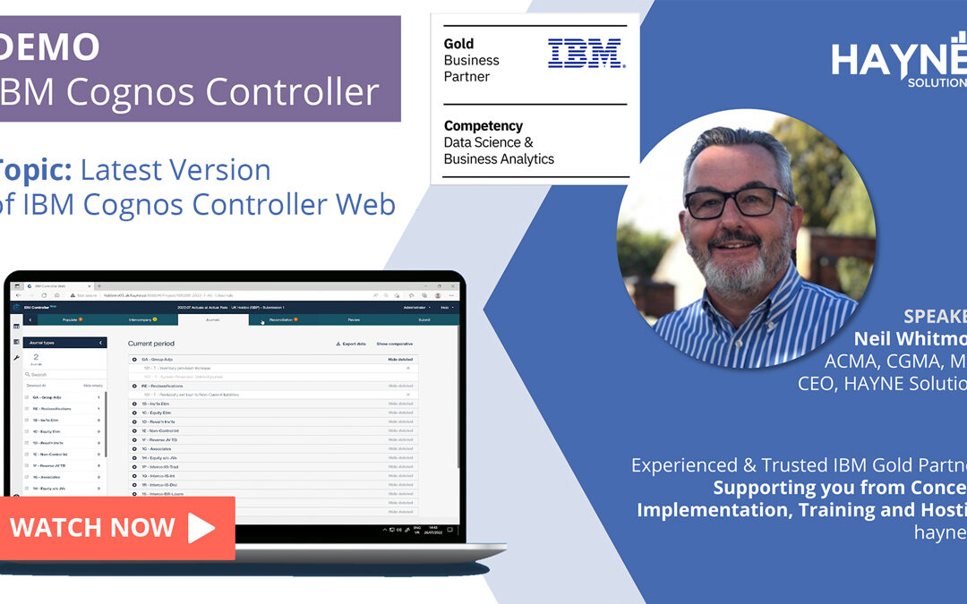 DEMO: IBM Cognos Controller Web