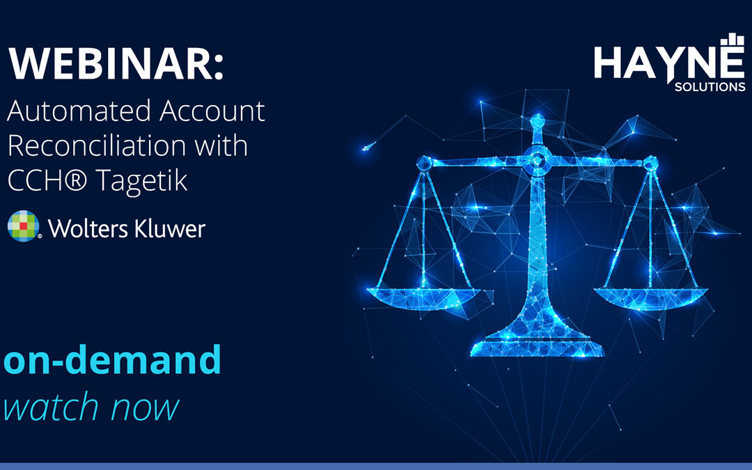 On Demand WEBINAR: Automated Account Reconciliation with CCH® Tagetik