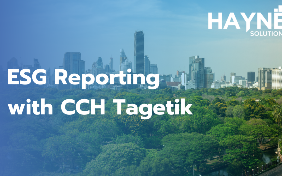 ESG Reporting with CCH Tagetik